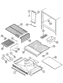 02 - Freezer Compartment parts for Admiral Refrigerator GT19A93V from AppliancePartsPros.com