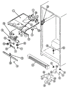 04 - Fresh Food Compartment parts for Admiral Refrigerator GT19A9XV from AppliancePartsPros.com