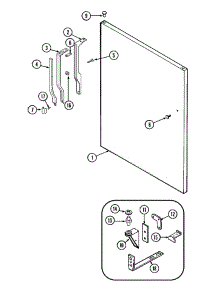 06 - Fresh Food Outer Door parts for Admiral Refrigerator GT19B4N3EA from AppliancePartsPros.com