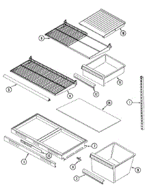 07 - Shelves & Accessories parts for Admiral Refrigerator GT19B4N3EV from AppliancePartsPros.com
