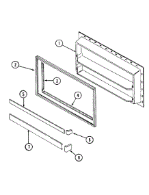 02 - Freezer Inner Door parts for Admiral Refrigerator GT19B7N3EA from AppliancePartsPros.com