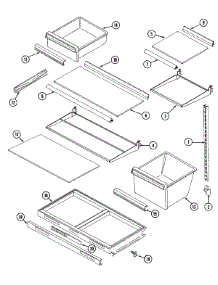 07 - Shelves & Accessories parts for Admiral Refrigerator GT19B7N3EA from AppliancePartsPros.com