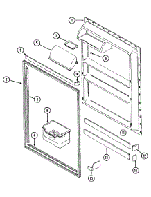 05 - Fresh Food Inner Door parts for Admiral Refrigerator GT19B7N3EV from AppliancePartsPros.com