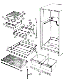 06 - Shelves & Accessories parts for Maytag Refrigerator GT19X8FA / DC60A from AppliancePartsPros.com