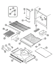 02 - Freezer Compartment parts for Admiral Refrigerator GT19X93V from AppliancePartsPros.com