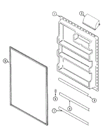 05 - Fresh Food Inner Door parts for Admiral Refrigerator GT2114PXCA from AppliancePartsPros.com