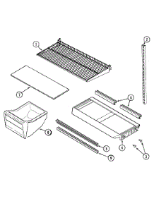 07 - Shelves & Accessories parts for Admiral Refrigerator GT2114PXCA from AppliancePartsPros.com