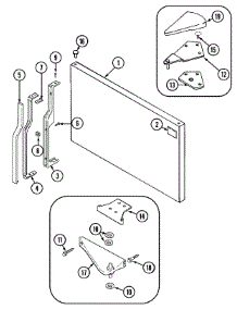 05 - Freezer Outer Door parts for Admiral Refrigerator GT2116PXCW from AppliancePartsPros.com