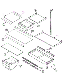 09 - Shelves & Accessories parts for Admiral Refrigerator GT2116PXCW from AppliancePartsPros.com