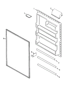 06 - Fresh Food Inner Door parts for Admiral Refrigerator GT2123NEHW from AppliancePartsPros.com