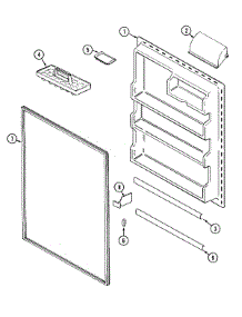 06 - Fresh Food Inner Door parts for Admiral Refrigerator GT2124NDEW from AppliancePartsPros.com