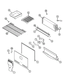 03 - Freezer Compartment parts for Admiral Refrigerator GT2124NEEW from AppliancePartsPros.com