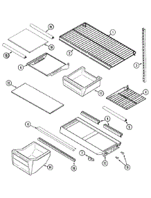 08 - Shelves & Accessories parts for Admiral Refrigerator GT2124NEEW from AppliancePartsPros.com