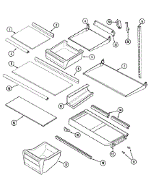 09 - Shelves & Accessories parts for Admiral Refrigerator GT2126PDCW from AppliancePartsPros.com