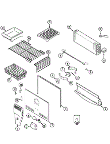 04 - Freezer Compartment parts for Admiral Refrigerator GT2127PEGW from AppliancePartsPros.com