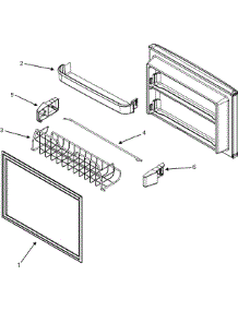 04 - Freezer Inner Door parts for Admiral Refrigerator GT2127PEKW from AppliancePartsPros.com