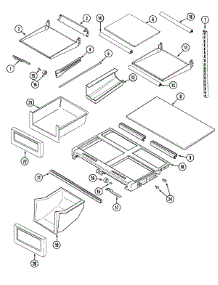 09 - Shelves & Accessories parts for Admiral Refrigerator GT2127PIEW from AppliancePartsPros.com