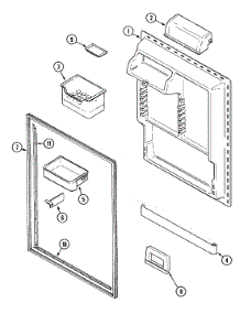 06 - Fresh Food Inner Door parts for Admiral Refrigerator GT2127PVCW from AppliancePartsPros.com