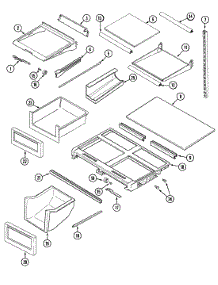 09 - Shelves & Accessories parts for Admiral Refrigerator GT2127PVCW from AppliancePartsPros.com