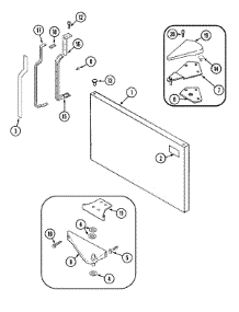 05 - Freezer Outer Door parts for Admiral Refrigerator GT2128PDCW from AppliancePartsPros.com