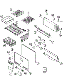 03 - Freezer Compartment parts for Admiral Refrigerator GT2128PVCW from AppliancePartsPros.com