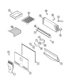 03 - Freezer Compartment parts for Admiral Refrigerator GT2186PKCW from AppliancePartsPros.com