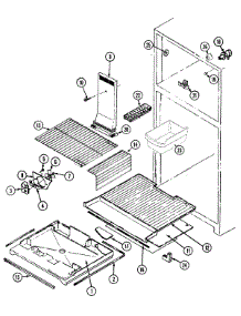 02 - Freezer Compartment parts for Admiral Refrigerator GT21A93V from AppliancePartsPros.com