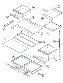 05 - Shelves & Accessories parts for Admiral Refrigerator GT23A8XV from AppliancePartsPros.com