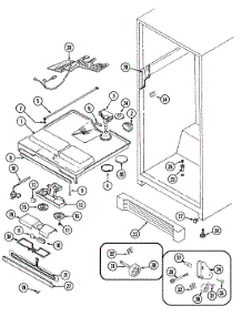 04 - Fresh Food Compartment parts for Admiral Refrigerator GT23B8N3EV from AppliancePartsPros.com