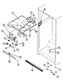 03 - Fresh Food Compartment parts for Maytag Refrigerator GT23X8A / DF92A from AppliancePartsPros.com