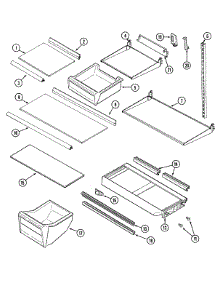 09 - Shelves & Accessories parts for Admiral Refrigerator GT2416PXCW from AppliancePartsPros.com