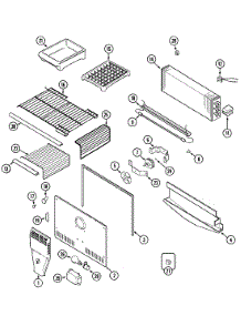 03 - Freezer Compartment parts for Admiral Refrigerator GT2417PXDW from AppliancePartsPros.com
