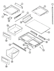 09 - Shelves & Accessories parts for Admiral Refrigerator GT2417PXDW from AppliancePartsPros.com