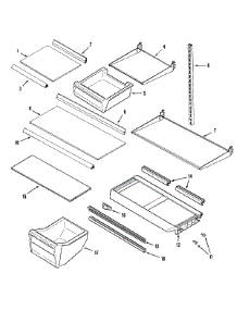08 - Shelves & Accessories parts for Admiral Refrigerator GT2424NXCW from AppliancePartsPros.com