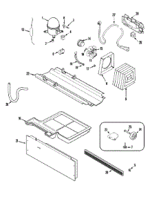 02 - Compressor (Rev 11) parts for Admiral Refrigerator GT2427PEGW from AppliancePartsPros.com