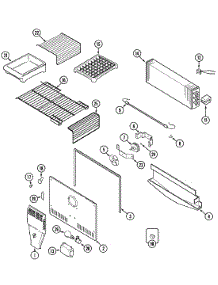 03 - Freezer Compartment parts for Admiral Refrigerator GT2616PXGW from AppliancePartsPros.com