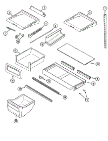 09 - Shelves & Accessories parts for Admiral Refrigerator GT2616PXGW from AppliancePartsPros.com
