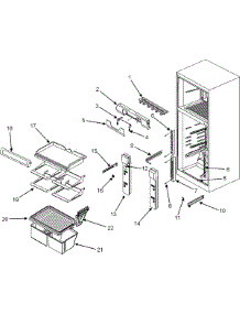 05 - Refrigerator Compartment parts for Admiral Refrigerator GT8201PEKW from AppliancePartsPros.com