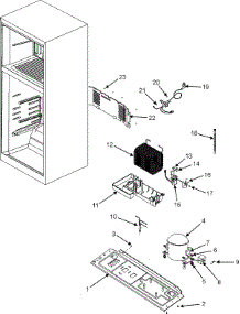 02 - Compressor parts for Admiral Refrigerator GT8202PEKS from AppliancePartsPros.com