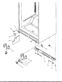 02 - Cabinet Bottom parts for Amana Refrigerator GTG21B2W / P1193001W W from AppliancePartsPros.com