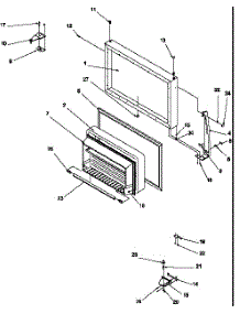 09 - Fz Door parts for Amana Refrigerator GTW21B2W / P1192904W W from AppliancePartsPros.com