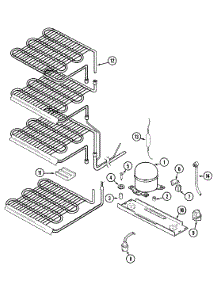03 - Unit Compartment & System parts for Admiral Freezer GV1226NXEW from AppliancePartsPros.com