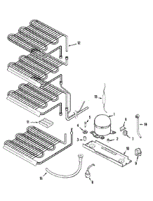 03 - Unit Compartment & System parts for Admiral Freezer GV1726NXEW from AppliancePartsPros.com