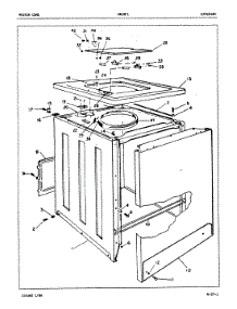 03 - Exterior (Rev. A-D) parts for Maytag Washer GW18F1H from AppliancePartsPros.com