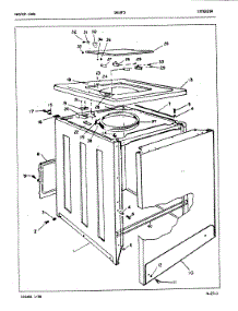 03 - Exterior (Rev. A-D) parts for Maytag Washer GW18F2W from AppliancePartsPros.com