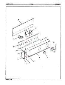02 - Control Panel parts for Maytag Washer GW18G1A from AppliancePartsPros.com