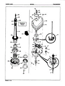 04 - Transmission parts for Maytag Washer GW18G1WW from AppliancePartsPros.com