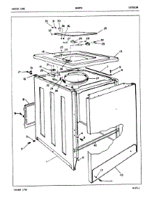 03 - Exterior (Rev. A-D) parts for Maytag Washer GW20F6A from AppliancePartsPros.com