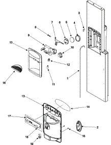 07 - Fountain parts for Admiral Refrigerator GZ2626GEKB from AppliancePartsPros.com