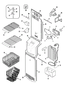 04 - Freezer Compartment (Gz2727gehq) parts for Admiral Refrigerator GZ2727GEHQ from AppliancePartsPros.com